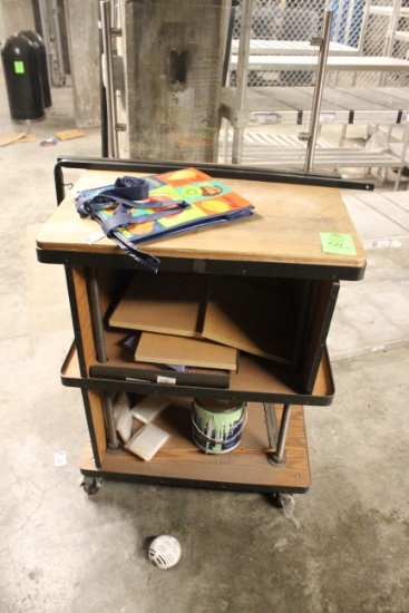 Wooden 3-Tier Cart