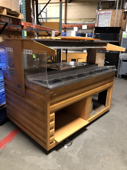 Unmarked 6’ Self Contained Olive Bar