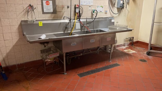 Stainless 3 Compartment Sink