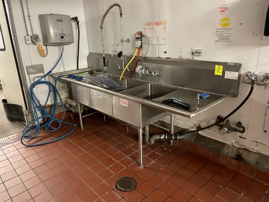 Stainless 3 Compartment Sink