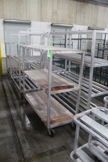 Assorted Aluminum Freezer Carts