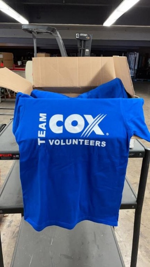 Box of Fed by Threads Cox Volunteers T Shirt