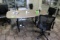 6' Break Room Table W/ Assorted Chairs