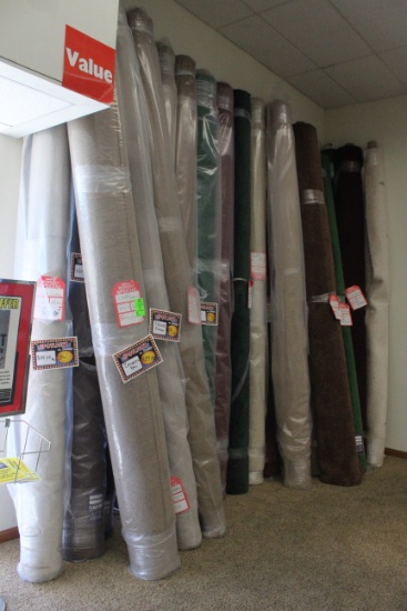 Assorted 12' Rolls Of Carpeting