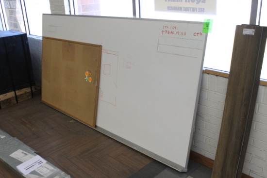 Large Whiteboard W/ Bulletin Board