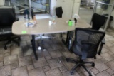 6' Break Room Table W/ Assorted Chairs