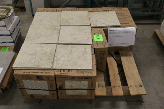 Pallet Of Florida Tile 12" x 12" Burbank Beige Tile (Mt. Prospect)