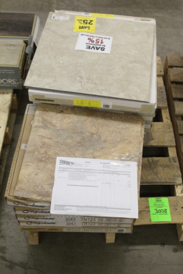 Pallet Of Assorted Vinyl Tile (Mt. Prospect)