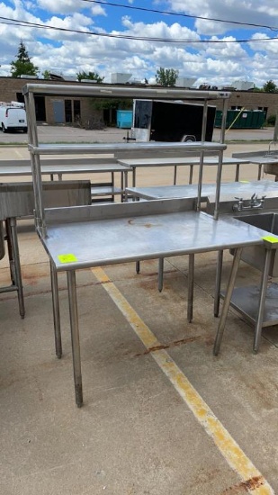 Stainless steel table with Shelf