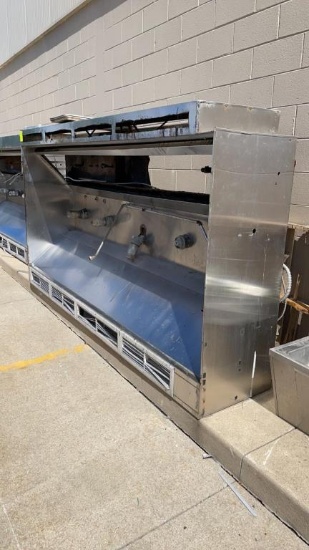 10ft x 5ft stainless exhaust hood