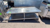 65in x 37in stainless steel table