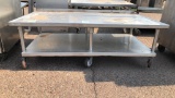 65” Stainless Steel Equipment Stand On Casters