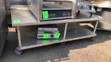 65” Stainless Steel Equipment Stand On Casters