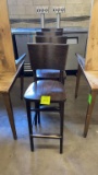 45in H wood chairs