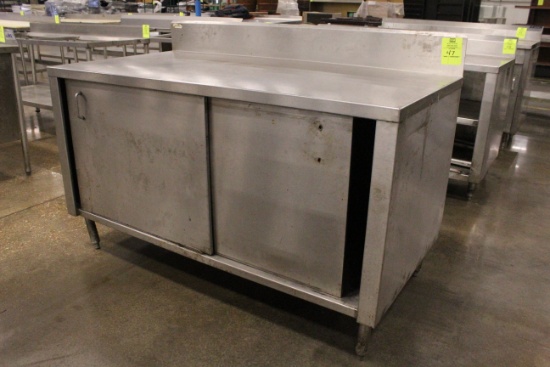 5' Stainless Steel Table W/ Storage