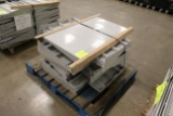 Pallet Of Gray Madix Gondola Shelves