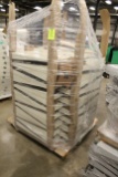 Pallet Of New Beige Lozier Gondola Shelves