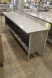 8' Stainless Steel Table W/ Undershelf