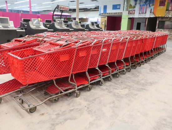 plastic shopping carts