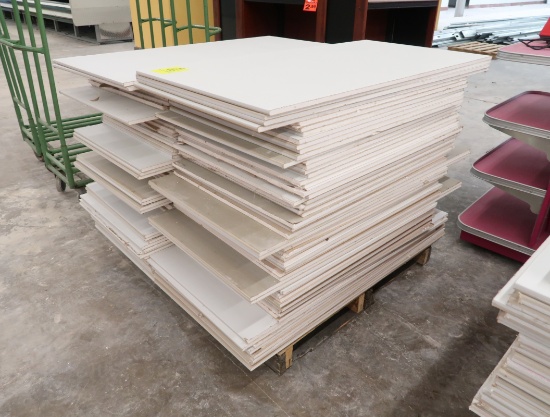 pallet of washable ceiling tiles
