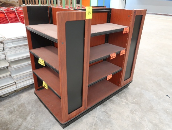 4-sided wooden merchandiser