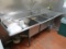 3-compartment sink w/ L & R drainboards