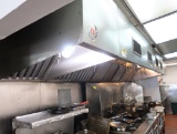 exhaust hoods w/ Kitchen Knight fire supression system