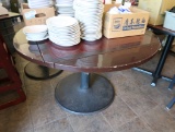 wooden top tables- same style, 3) shapes