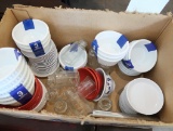 box of ramekin sauce cups, sauce dishes, & sauce