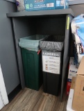 waste receptacles w/ cabinet