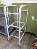 aluminum tub rack, on casters