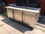 Victory refrigerated prep table, missing top