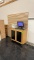 7ft x 7ft wood display with desk
