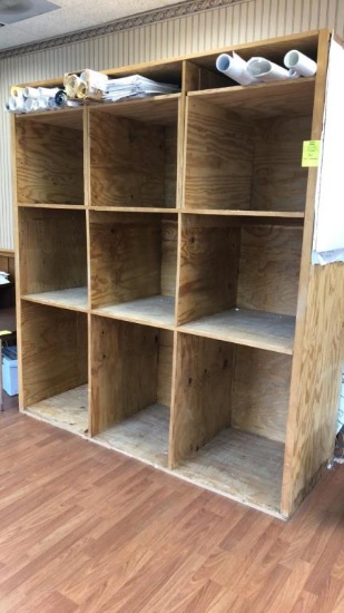 Heavy Duty Wooden Cubby Style Storage Unit