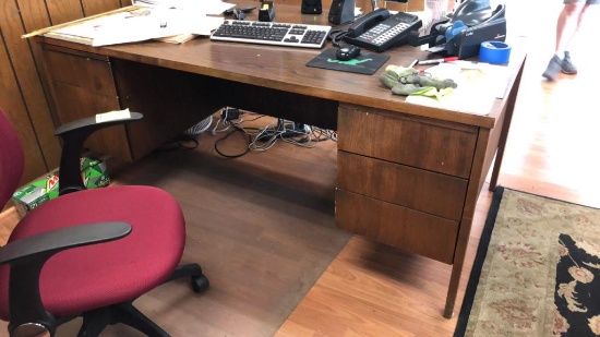 6” Wooden MCM Desk