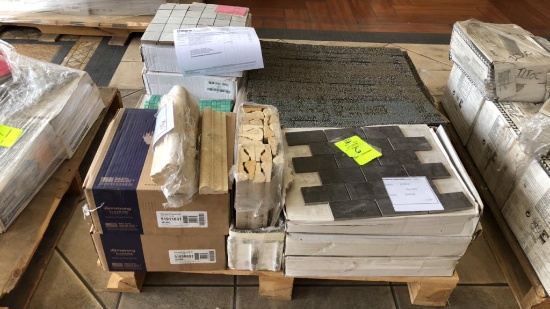 Pallet Of Assorted Flooring And Chair Rails