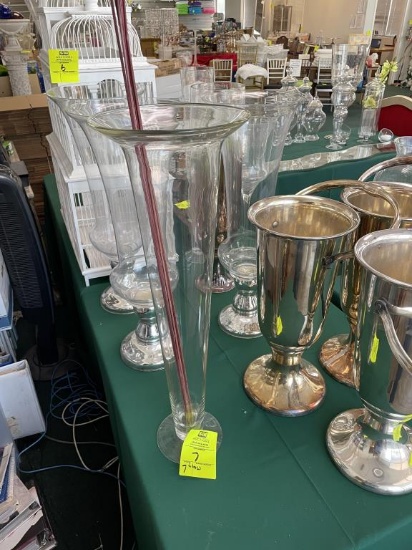 Assorted Large Glass Vases