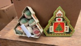 Frosted Ornaments in Christmas Tree Box