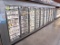 walk-in cooler, w/ 10) glass merchandising doors w/ racks