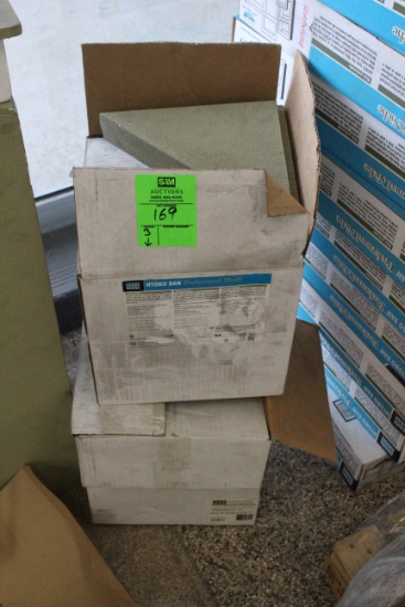 Boxes Of Laticrete Hydro Ban Preformed Triangle Shelves