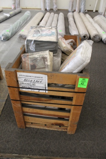 Crate Of Assorted Rug Pads