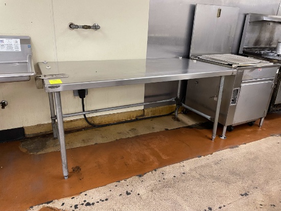 6ft x 3ft x 34" Stainless Steel Table