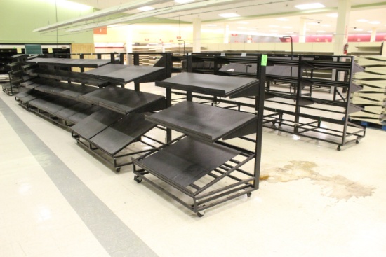 Group Of Portable Produce Merchandisers