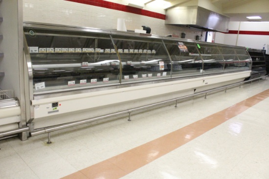 24' Run Of Hussmann Curved Glass Deli Cases