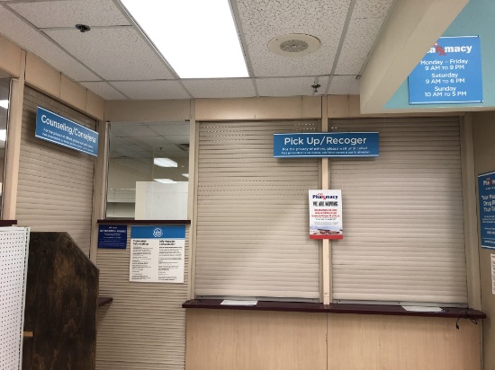 45" Wide Pharmacy Roll-Up Doors