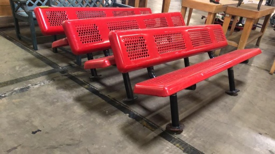 6’ Bolt-Down Rubber Benches