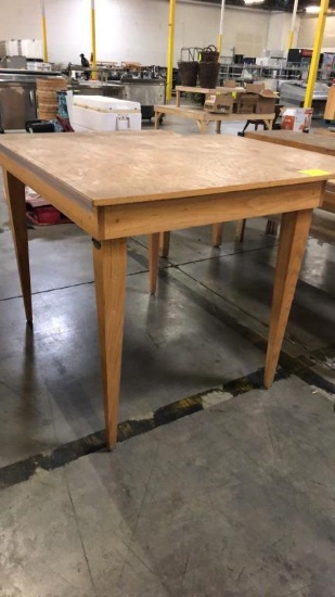 Wooden Merchandising Table