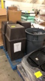 Pallet Of Assorted Trash Cans