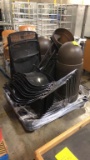 Pallet Of Chairs And Torpedo Trash Cans