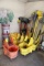 Group Of Mops, Mop Buckets, Wet Floor Signs, Degreaser